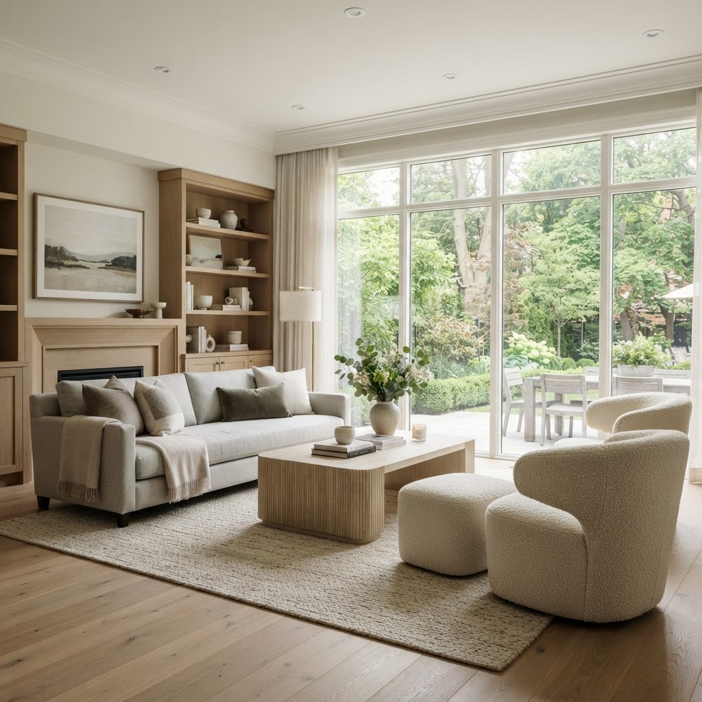 Professionally staged bedroom