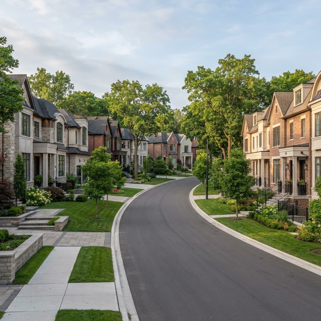 GTA neighbourhood streetscape